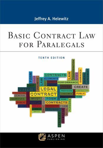 Aspen Paralegal Ser.: Basic Contract Law for Paralegals by Jeffrey A….