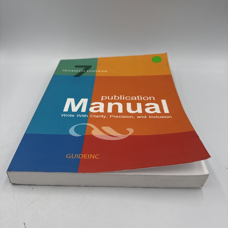 Publication Manual (OFFICIAL) 7th Edition of the American Psychological... gallery