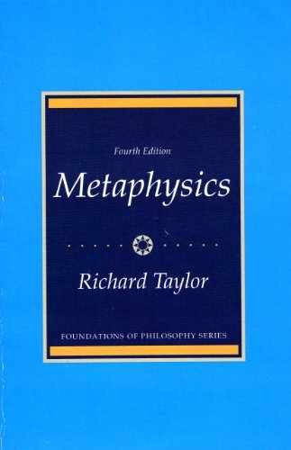 Metaphysics, 4th Edition – Paperback, by Taylor Richard – Acceptable