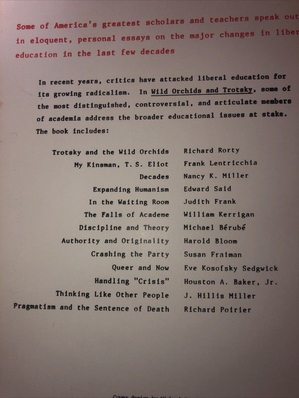 Wild Orchids and Trotsky : Messages from American Universities by Mark Edmundson gallery