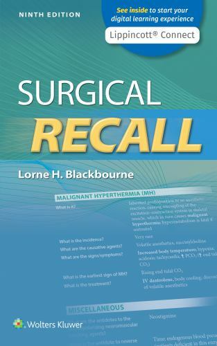 Surgical Recall by Blackbourne, Lorne