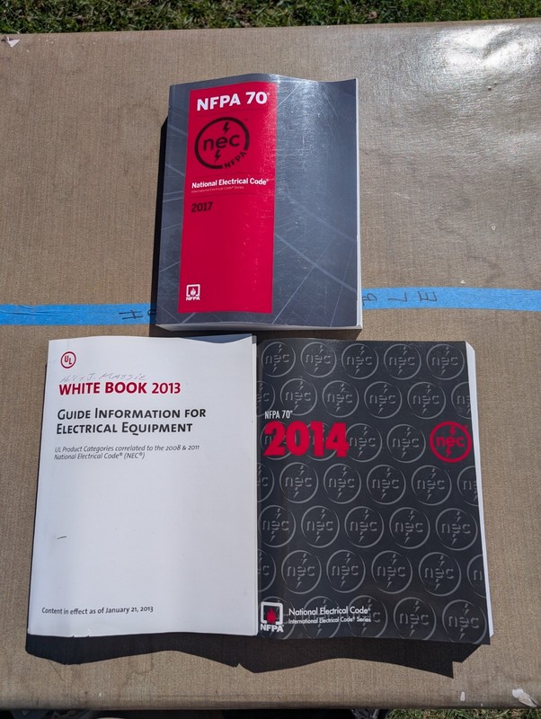 Lot Of 3 NFPA 70 National Electrical Code NEC 2014 2017 Edition Paperback USA