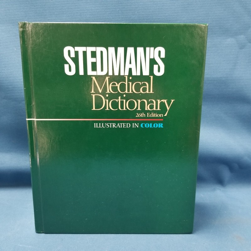 Stedman’s Medical Dictionary 26th Edition Color Illus. HC Textbook 1995