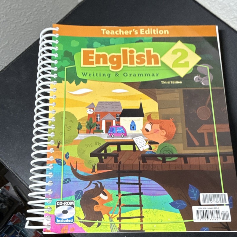 BJU Press English 2 Writing & Grammar Teacher’s Ed 3rd Spiral w/ CD-ROM 2008