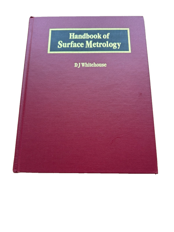 Handbook of Surface Metrology D.J. Whitehouse 1994 Physics Hardcover Like New