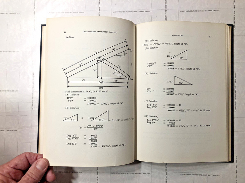 RARE Ironworkers Fabrication Manual 1957 Including Punch Hole Paper Manuals I-V gallery