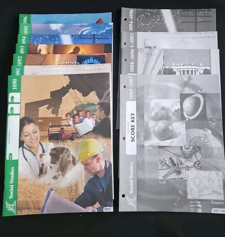 ACE social studies PACES 1090-1096 & Keys 1085-1096 NEW School of Tomorrow