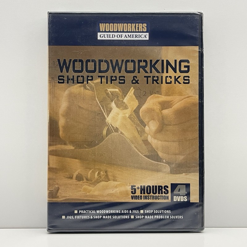 Woodworking Shop Tips & Tricks (DVD, 4-Disc Set) Woodworkers Guild Of America