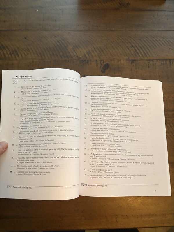 AP Chemistry Vocabulary Workbook gallery