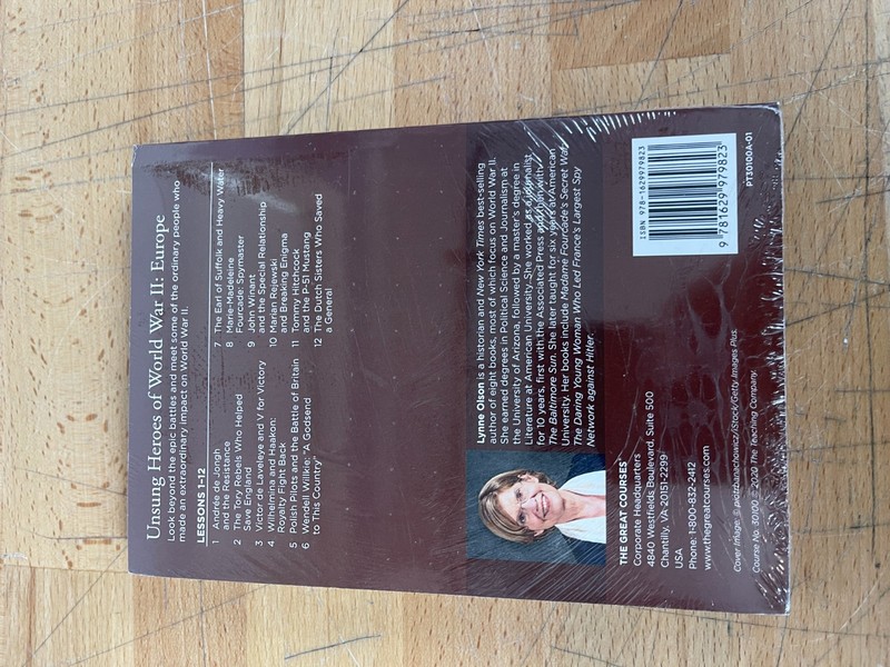 The Great Courses Unsung Heroes of WWII Europe Guidebook + Sealed Transcript Set gallery