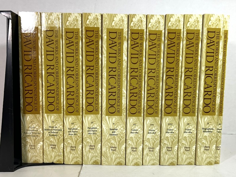 Set of 11 Works & Correspondence of David Ricardo 2004 Softcovers Liberty Fund gallery