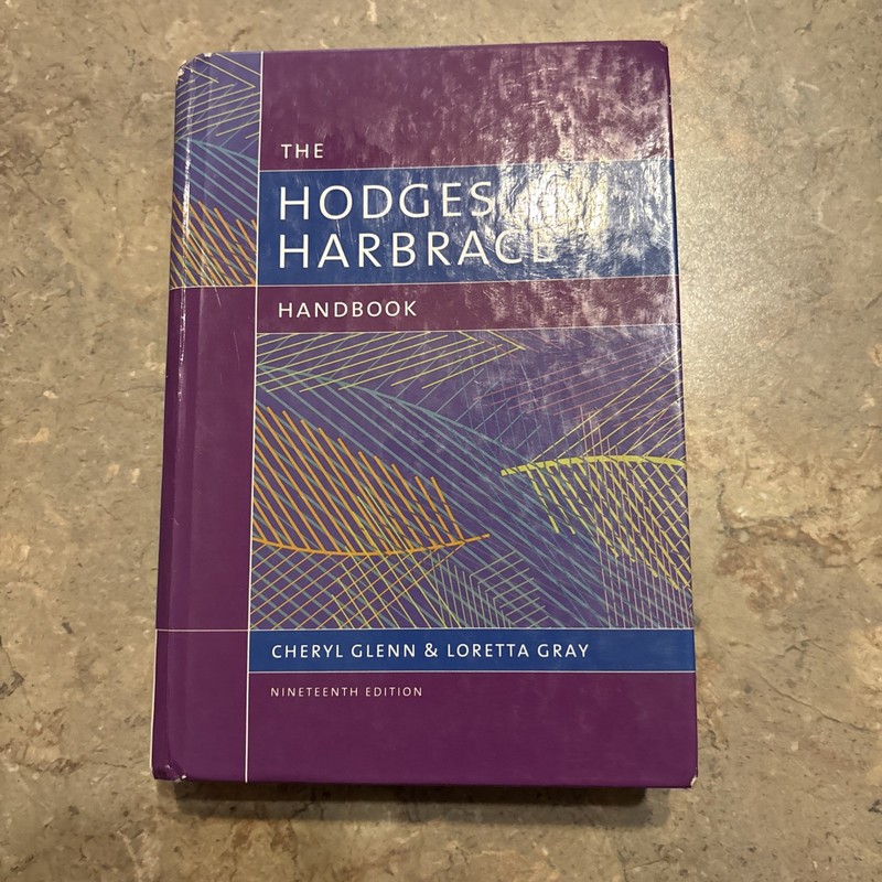 The Hodges Harbrace Handbook Glenn and Gray 19th Ed.