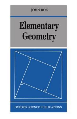 Elementary Geometry, Paperback by Roe, John, Like New Used, Free shipping in …