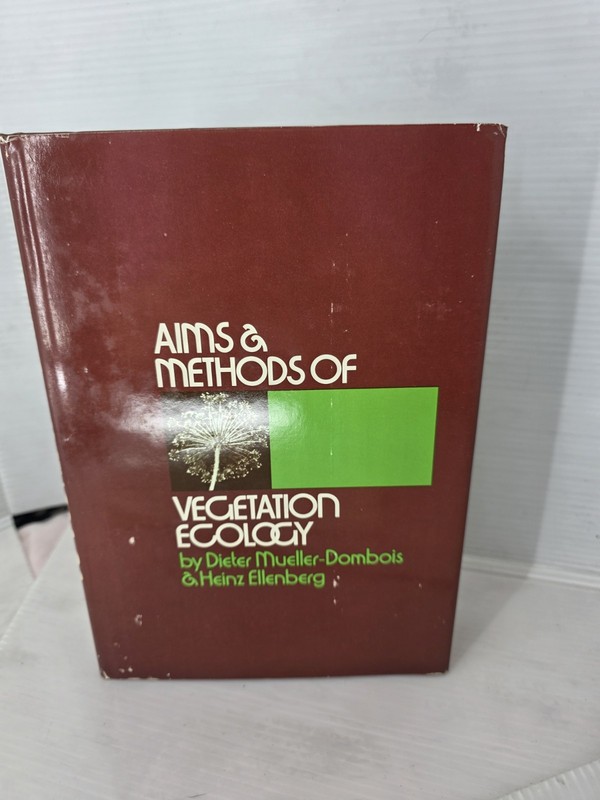 Aims & Methods of Vegetation Ecology Hardcover 1974 1st Edition Wiley Botany DJ