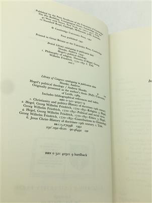 Hegel's Political Theology Shanks, Andrew Hardcover First Edition 521403219 gallery