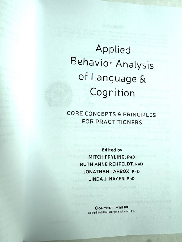 Applied Behavior Analysis of Language and Cognition: Core Concepts & Principles gallery