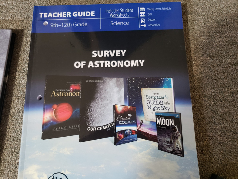 New Master Books SURVEY OF ASTRONOMY Curriculum Pack of 5 Homeschool Grades 9-12 gallery