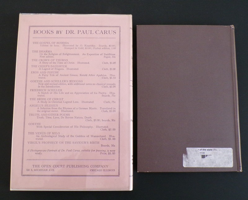 Rare 1st ed The Principle of Relativity by Carus with D.J. 2 book lot 1913 1904 gallery