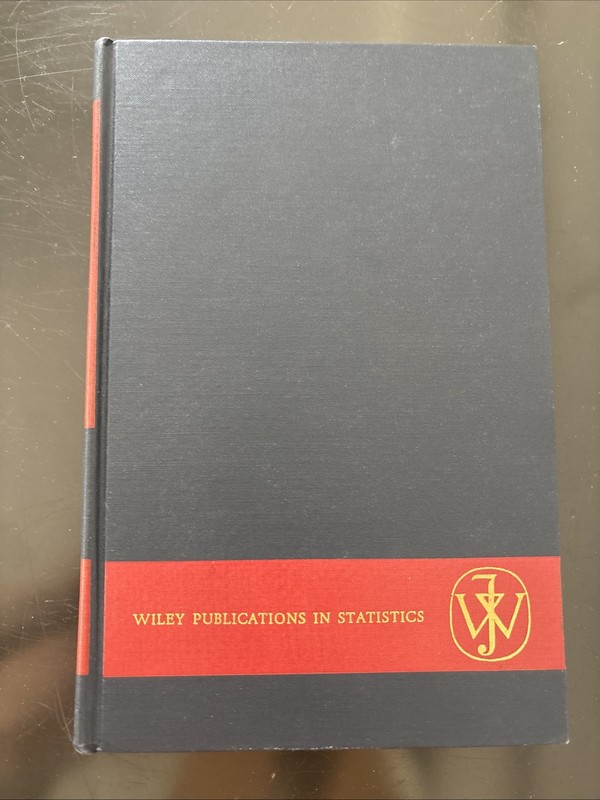 Introducción To mathematical Statistic. Wiley Publications In Statistics 3rd Ed