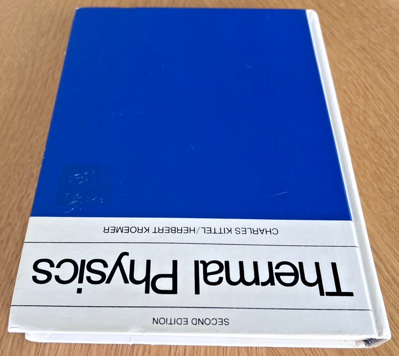 THERMAL PHYSICS Second Edition Charles Kittel / Herbert Kroemer HARDCOVER Good gallery
