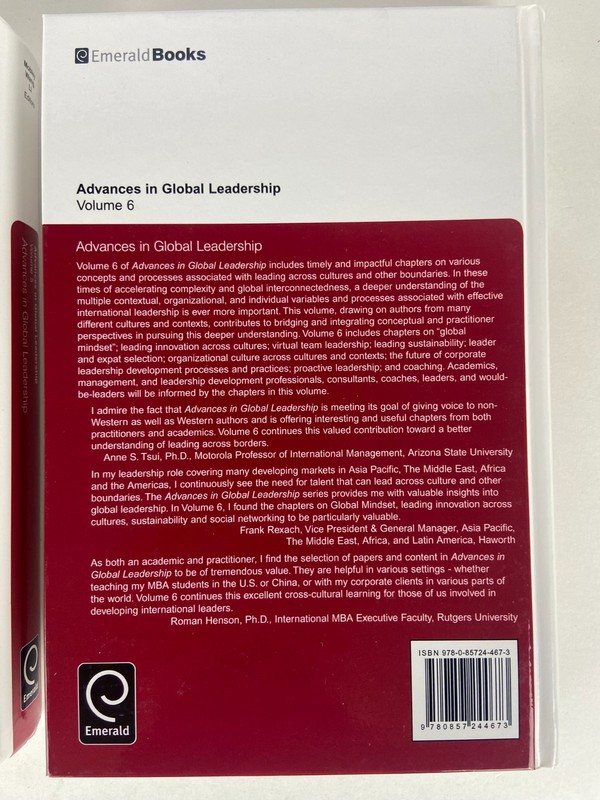 Advances in Global Leadership Volumes 5 & 6 By William H. Mobley, Ming Li, Wang gallery