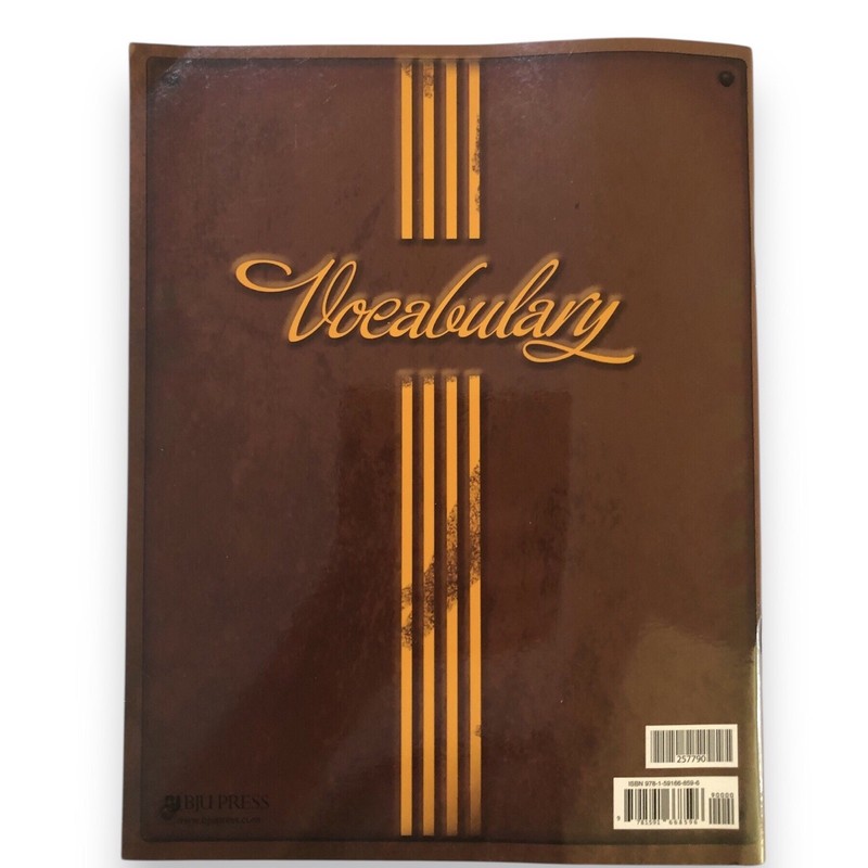 BJU Press Vocabulary Level D Teacher Edition Third Ed High School ELA Homeschool gallery