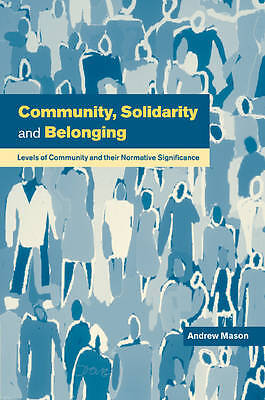 Community, Solidarity and Belonging – 9780521637282