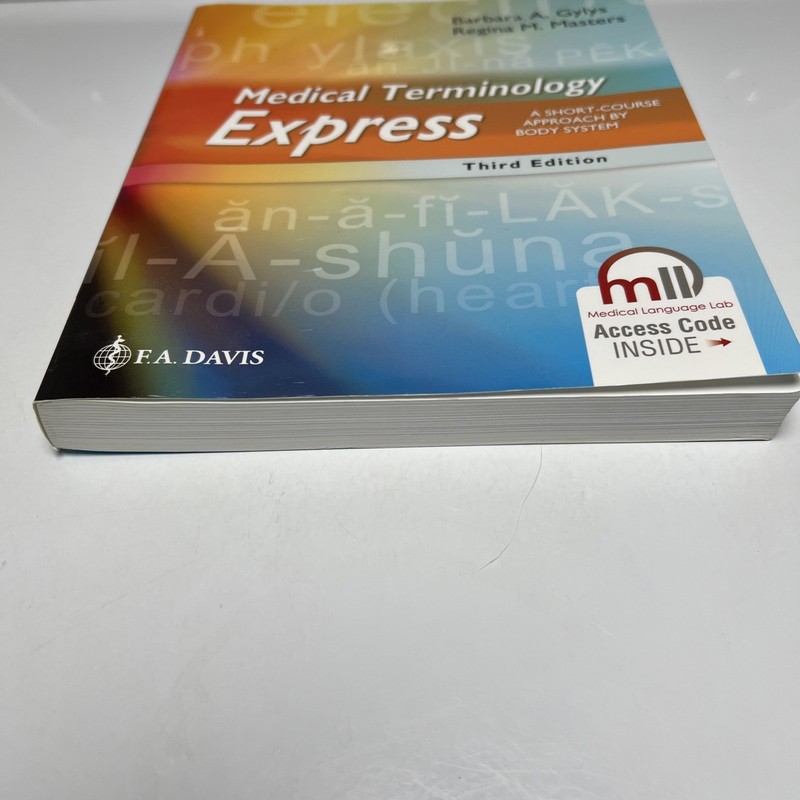 Medical Terminology Express 3rd Ed Gylys Masters F.A. Davis ISBN 9781719642279 gallery