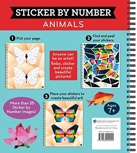 Brain Games - Sticker by Number: Animals (28 Images to Sticker) gallery