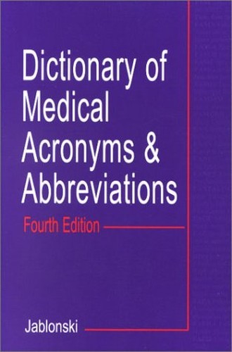 Dictionary of Medical Acronyms and …, Jablonsky, Stan