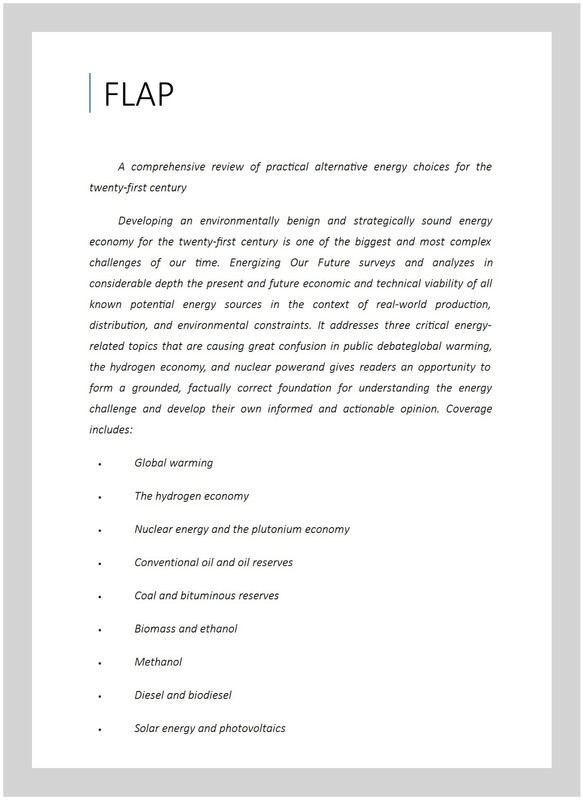 Energizing Our Future : Rational Choices for the 21st Century, Hardcover by W... gallery