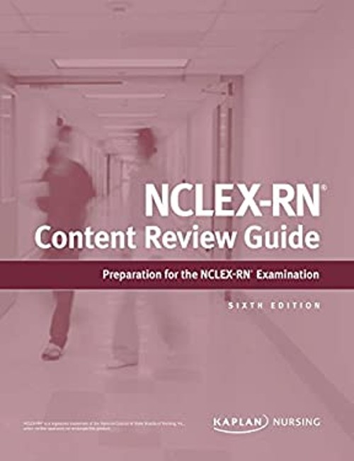 NCLEX-RN Content Review Guide Paperback Kaplan Nursing