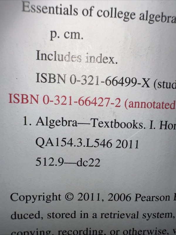 Essentials of College Algebra, Books a la Carte Edition (10th Edition) Instructr gallery