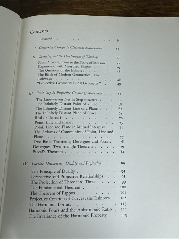 PROJECTIVE GEOMETRY CREATIVE POLARITIES IN SPACE AND TIME BY OLIVE WHICHER 1971 gallery